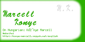 marcell konye business card